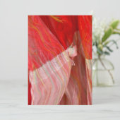 Mooy Silk Scarf-uitnodiging Kaart (Staand voorkant)