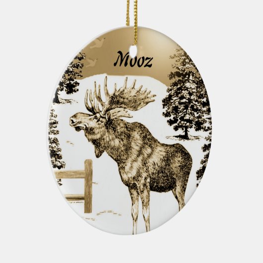 MOOZ ~ Moose Ornament (Rechts)