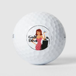 Mop Golf Diva Thema Golfballen