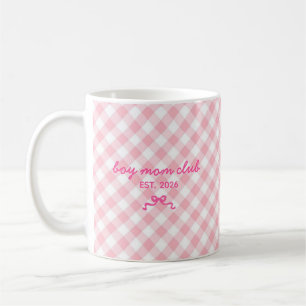 Mop met leuke aangepaste naam en strikpatroon koffiemok
