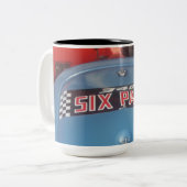 Mopar 340 Six Pack ticker Tweekleurige Koffiemok (Voorkant links)