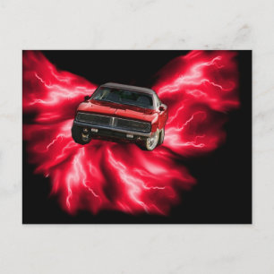 Mopar: '69 Lader op rode bliksem Briefkaart