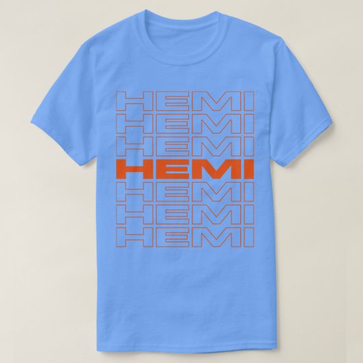 Mopar Hemi Herhaal Mopar sinaasappel TShirt (Design voorkant)
