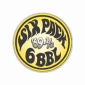 Mopar - Six Pack - Super bij - Roadrunner Sticker (Voorkant)