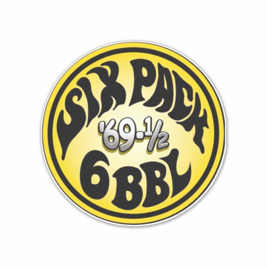 Mopar - Six Pack - Super bij - Roadrunner Sticker (Voorkant)