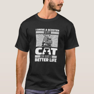 Moped Cat Motorbike - Scooter Bike Premium T-shirt
