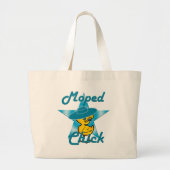 Moped Chick 7 Grote Tote Bag (Voorkant)