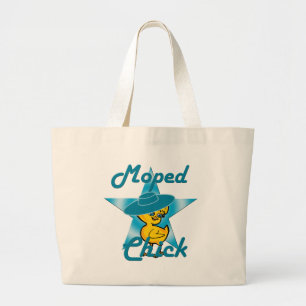 Moped Chick 7 Grote Tote Bag