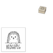 Mopige Egel Aangepaste Naam Rubberstempel (Gestempeld)