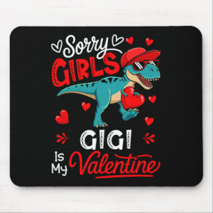 Moppen Meisjes Gigi Is Mijn Valentijn T-rex Zingul Muismat