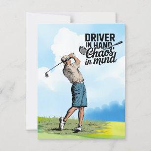 Moppen over golf voor golfer begroeting briefkaart