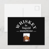 Moppen over whisky grappige drinkspreuken briefkaart (Voorkant / Achterkant)