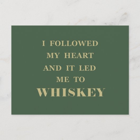 Moppen over whisky grappige drinkuitspraken briefkaart (Voorkant)