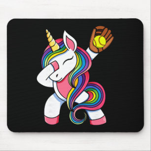 Moppen van meisjes Dabbing Zachte Unicorn Kleding, Muismat
