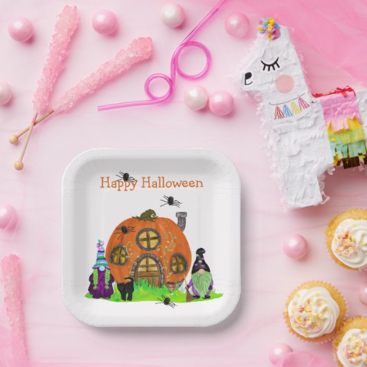 Moppenmaker Dwergen Halloween Papieren Bordje (Feest)