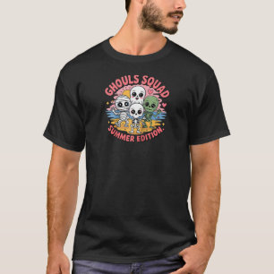 Moppenploeg Schattige Zomer Monsters Kawaii Hallow T-shirt