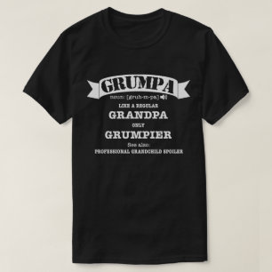 Mopperkont Definitie Grappige Opa Vaderdag T-shirt