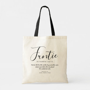 Moppie Elegante Meisjesachtige Script Mop Auntie C Tote Bag
