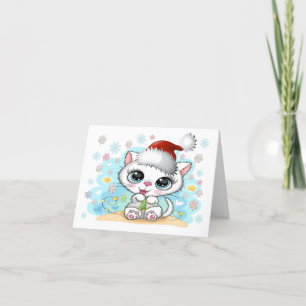 Moppie poes Kattig kerstfeest Kaart