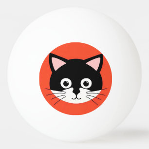 🐱 Moppig Kattengezicht Kleurrijke Tafeltennis Cad Pingpongballen