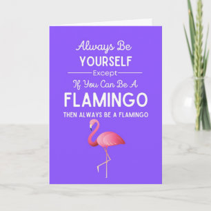 Moppige Flamingokaarten Grappige Humor Roze Vogel  Kaart