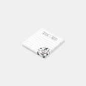 Moppige Grappige Cartoon Koe Post-it Notities Post-it® Notes (Schuin)