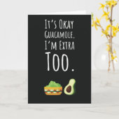 Moppige Grappige Guacamole Kaarten Guac Humor Avoc (Gele Bloem)