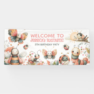 Moppige Insecten BUGTASTISCHE Kinderverjaardags We Spandoek