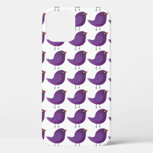 Moppige kleine vogeltje iPhone 12 hoesje