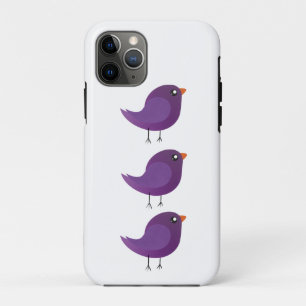 Moppige kleine vogeltje iPhone 11 pro hoesje