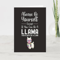 Moppige Lama Kaarten Grappige Humor Alpaca Dier