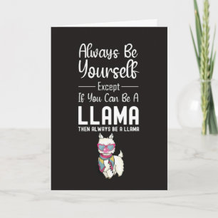 Moppige Lama Kaarten Grappige Humor Alpaca Dier