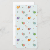 Moppige slakken bedankkaart (Voorkant / Achterkant)