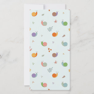 Moppige slakken bedankkaart