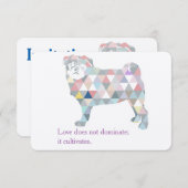 Mops Einladungen Kaart (Voorkant / Achterkant)