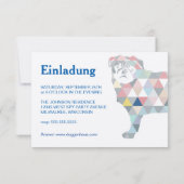 Mops Einladungen Kaart (Achterkant)