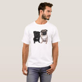 Mops Jack und Richi T-shirt (Voorkant volledig)