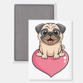 Mops Magneet (Voorkant / Achterkant)