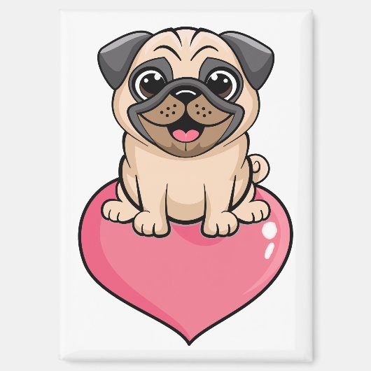 Mops Magneet (Voorkant)