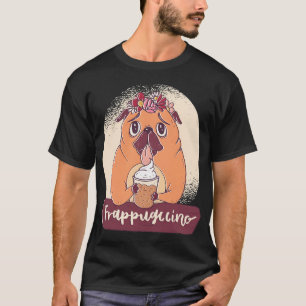Mops met Frappuccino T-shirt