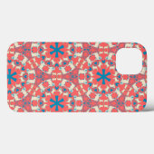 Mops patronen op koraal Case-Mate iPhone case (Achterkant (horizontaal))