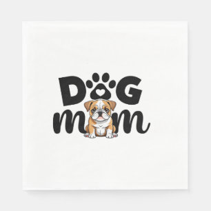 Mops Puppy Hond Moeder Hond Liefhebber Servet
