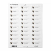 Mops Retouradreslabels Etiket (Full Sheet)