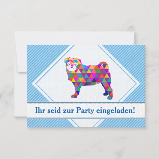 Mops Uitnodigingen (Voorkant)