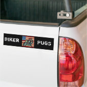 Mopsfiets Bumpersticker (Op Truck)
