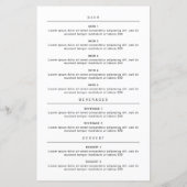 Mopshamburger restaurantmenu (Achterkant)