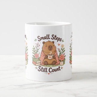 Mopshond Capybara Positieve Citatemok Extra Grote Beker