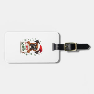 Mopshond Cute Boxer hond Honden Kerst Leuk Doe mij Bagagelabel