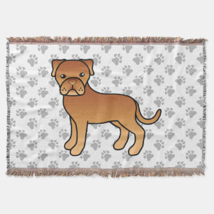 Mopshond Cute Cartoon-hond Deken