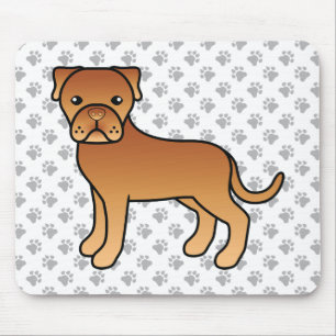 Mopshond Cute Cartoon-hond Muismat